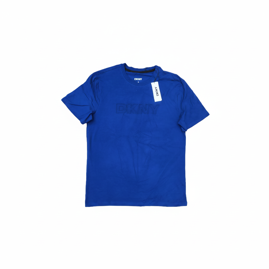 Playera DKNY Azul Royal Fondo Blanco 1:1