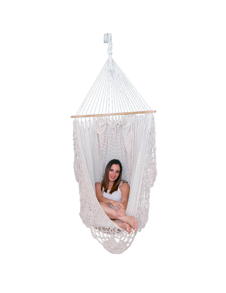 Curvo de Tela con Macramé