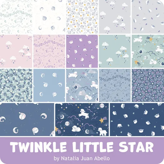 Charm Pack Brilla Brilla Estrellita 42 piezas de 12.5 cm