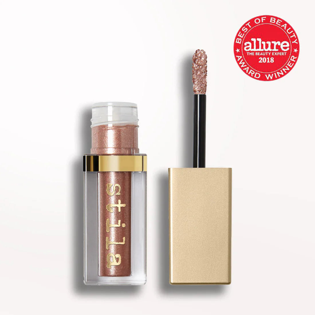 STILA GLITTER &amp; GLOW LIQUID EYE SHADOW "ROSE GOLD RETRO"