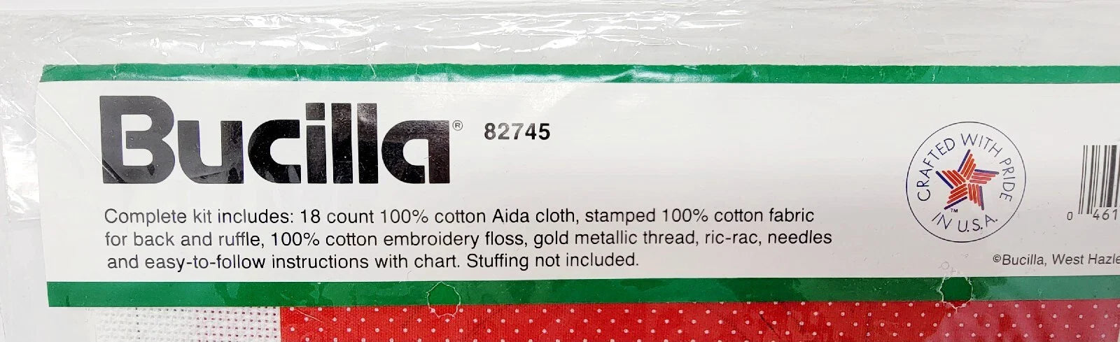 Kit de punto de cruz cuatro adornos de Ositos de Navidad Bucilla *Unico*