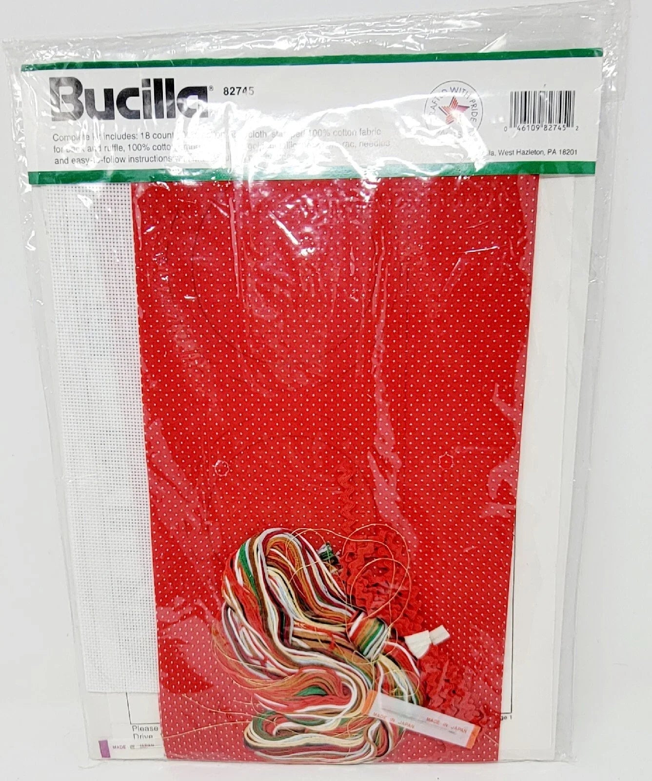 Kit de punto de cruz cuatro adornos de Ositos de Navidad Bucilla *Unico*