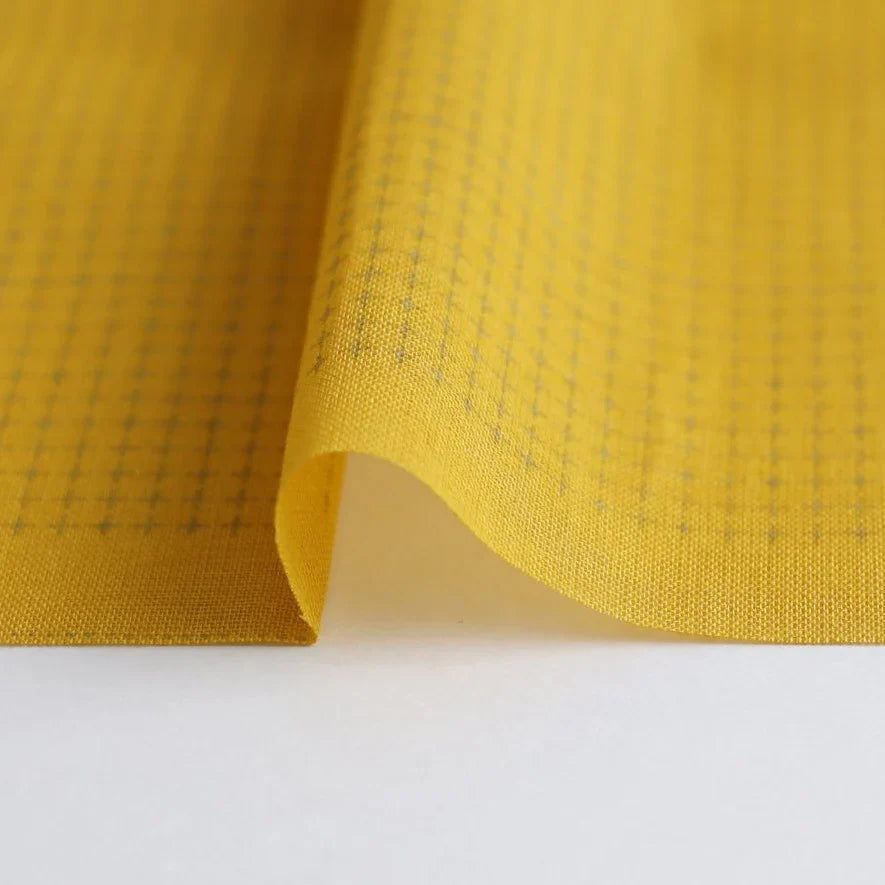 Tela de Sashiko Amarillo Mostaza Yokota 58 x 108 cm