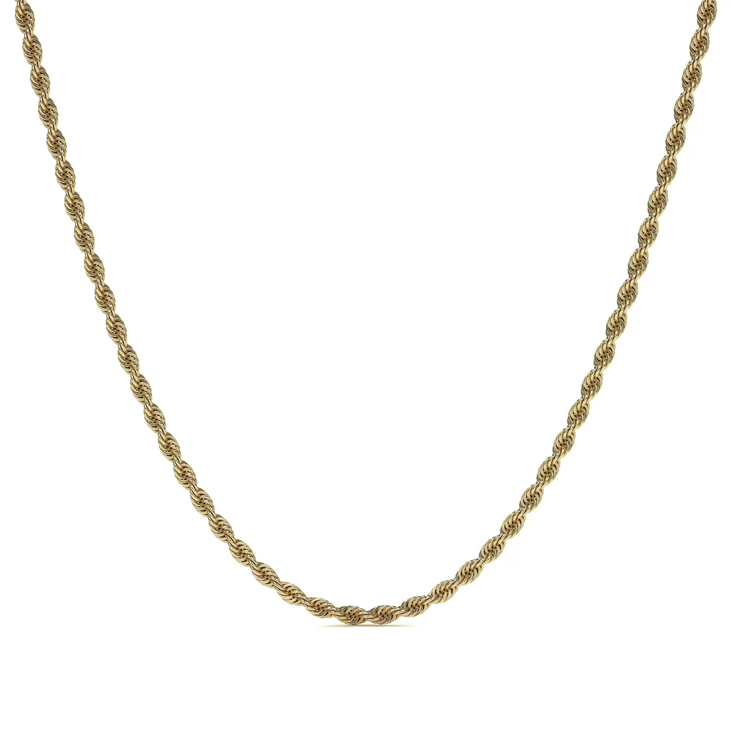 Cadena De Oro Italiano 14k Torsal Calibre Hombre 2.1mm