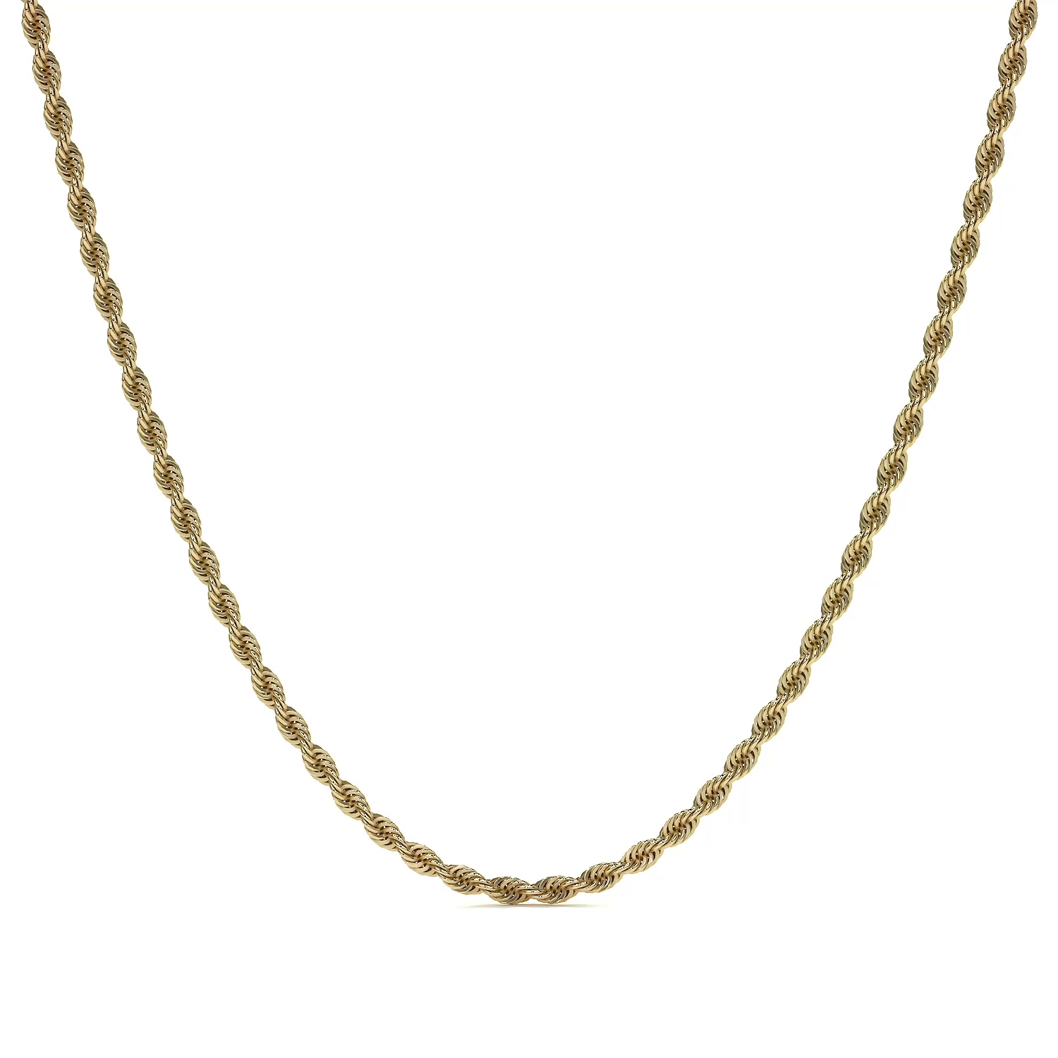 Cadena Torsal De Oro Italiano 10k, Calibre 2.1mm