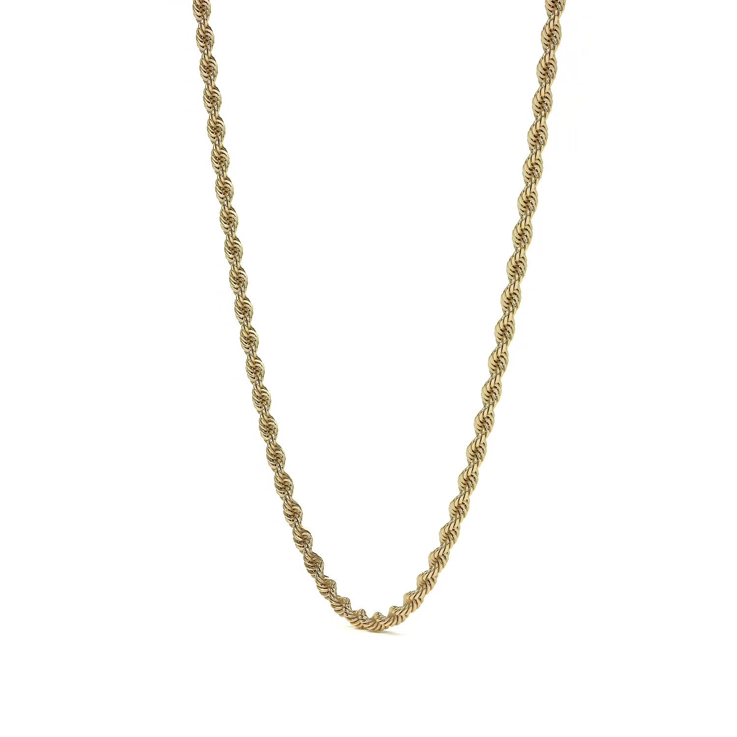 Cadena De Oro Italiano 14k Torsal Calibre Hombre 2.1mm