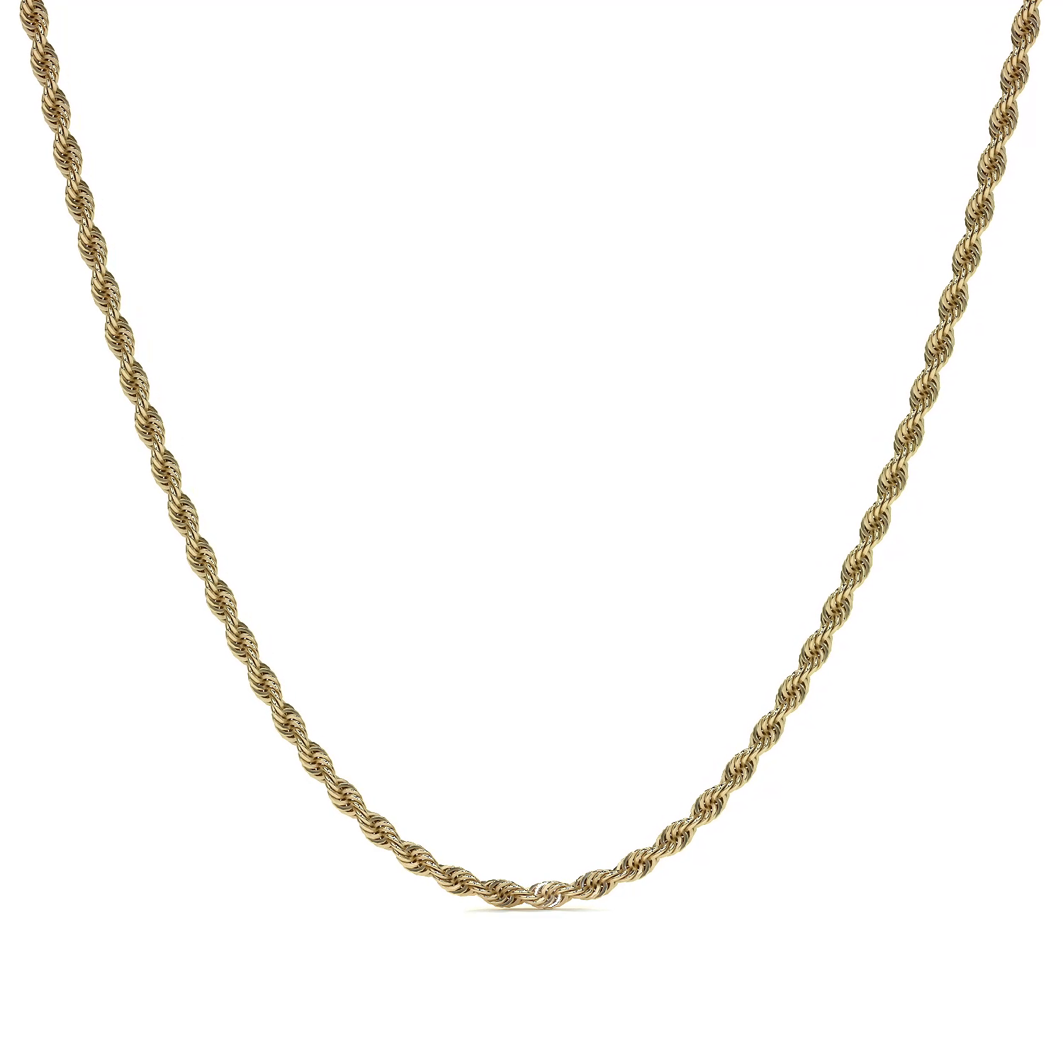 Cadena De Oro Hombre Italiano Torsal 10k Calibre 1.9mm
