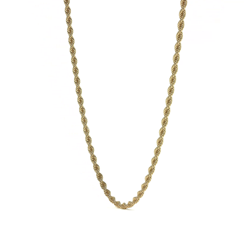 Cadena Torsal De Oro Italiano 10k, Calibre 2.1mm