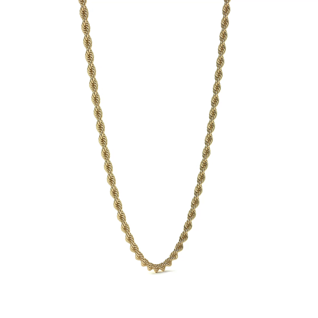 Cadena De Oro Hombre Italiano Torsal 10k Calibre 2.4mm