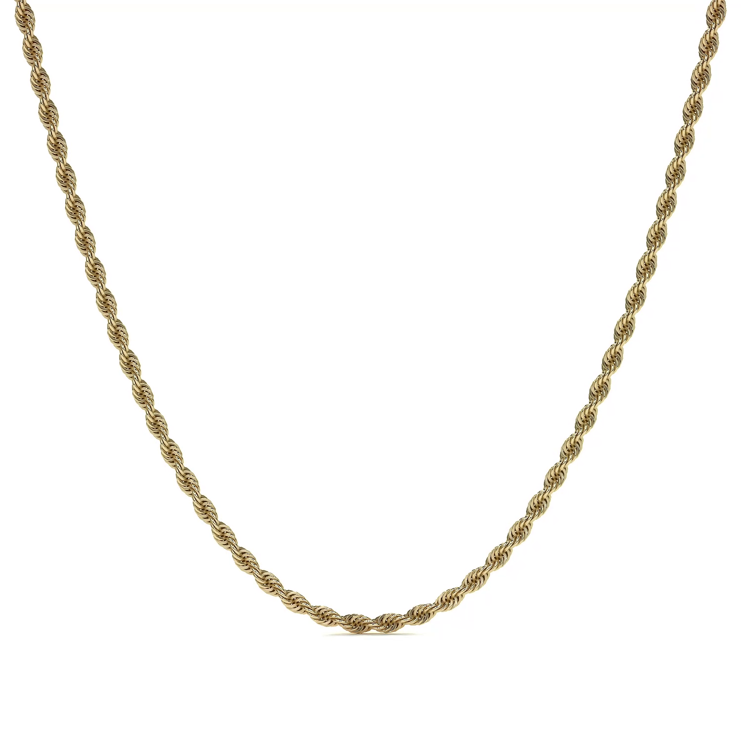 Cadena De Oro Italiano 14k Torsal Calibre Hombre 2.1mm