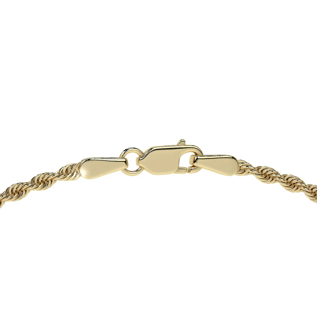 Cadena De Oro Italiano 14k Torsal Calibre Hombre 2.1mm